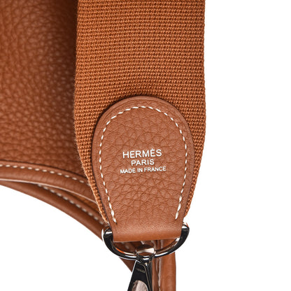 Hermes Taurillon Clemence Evelyne III PM Gold 7 of 9