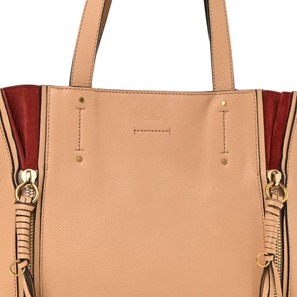 Chloe Smooth Calfskin Small Milo Shopping Tote Beige 8 of 15