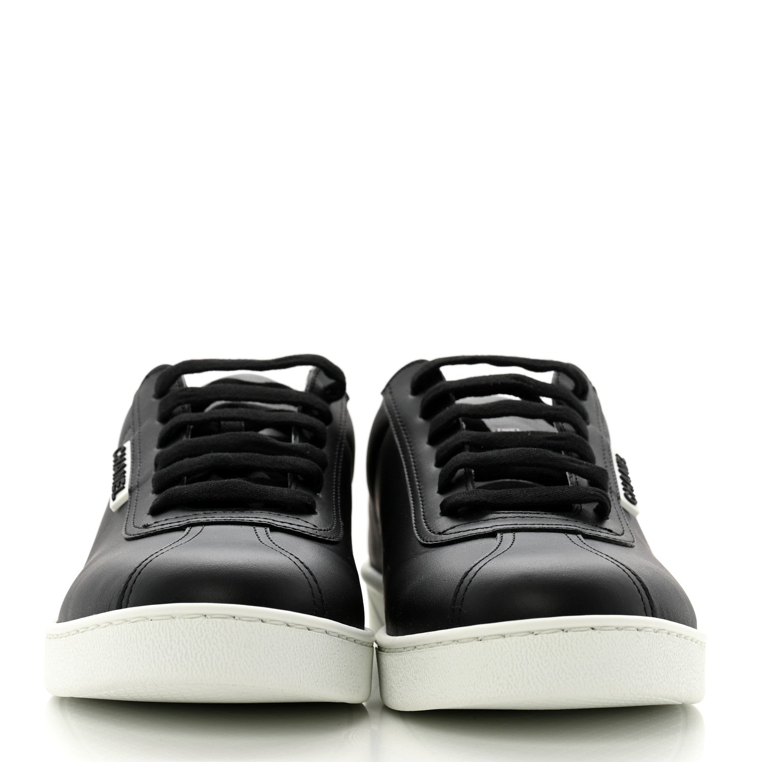 Chanel Calfskin CC Womens Sneakers 40 Black 4 of 10