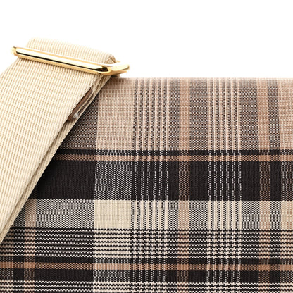 Burberry Calfskin Tartan Note Crossbody Bag Light Fawn 8 of 16