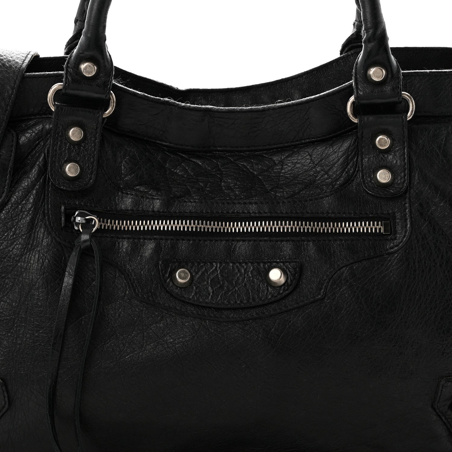 Balenciaga Agneau Classic Silver Hardware City Black 9 of 12