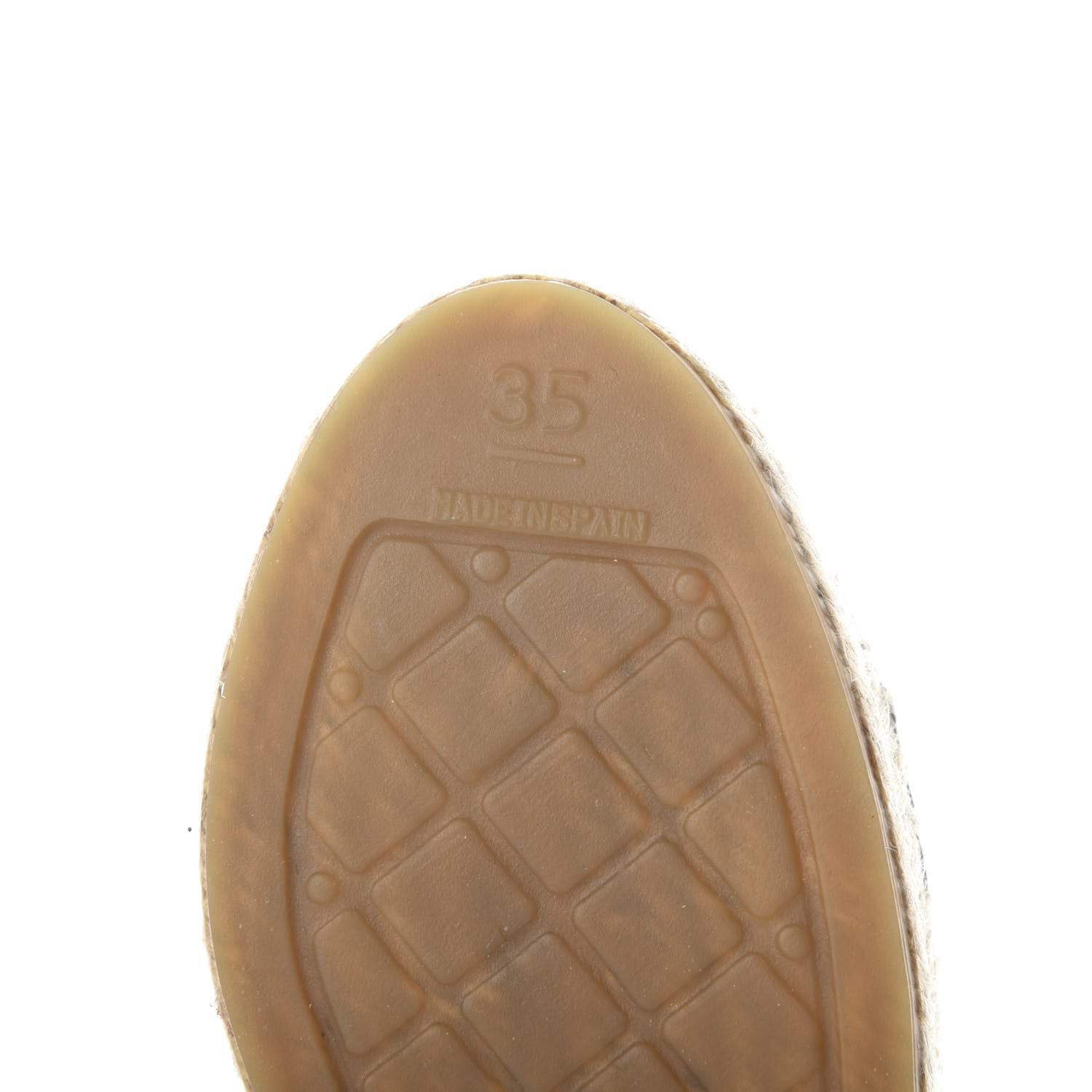 Chanel Laminated Goatskin CC Espadrilles 35 Silver 6 of 7