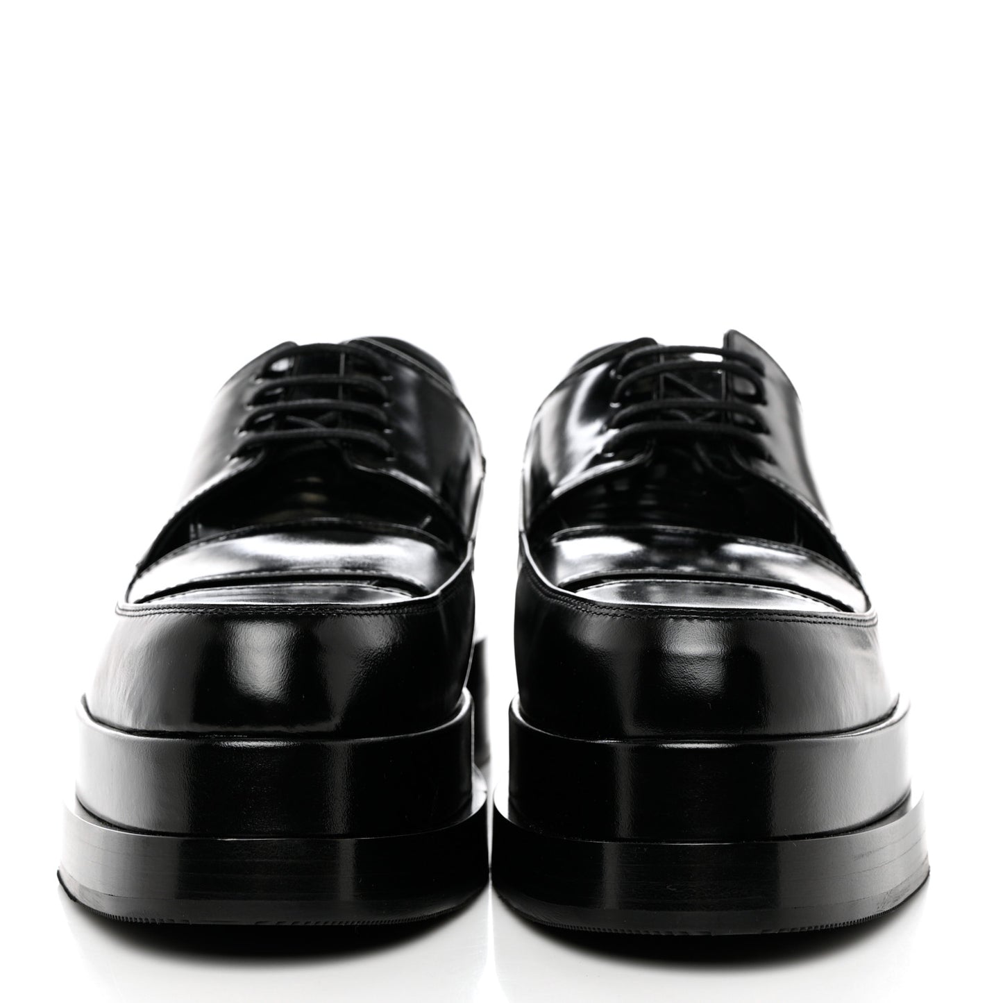 Glossed Calfskin Galilee Loafers 38.5 Black
