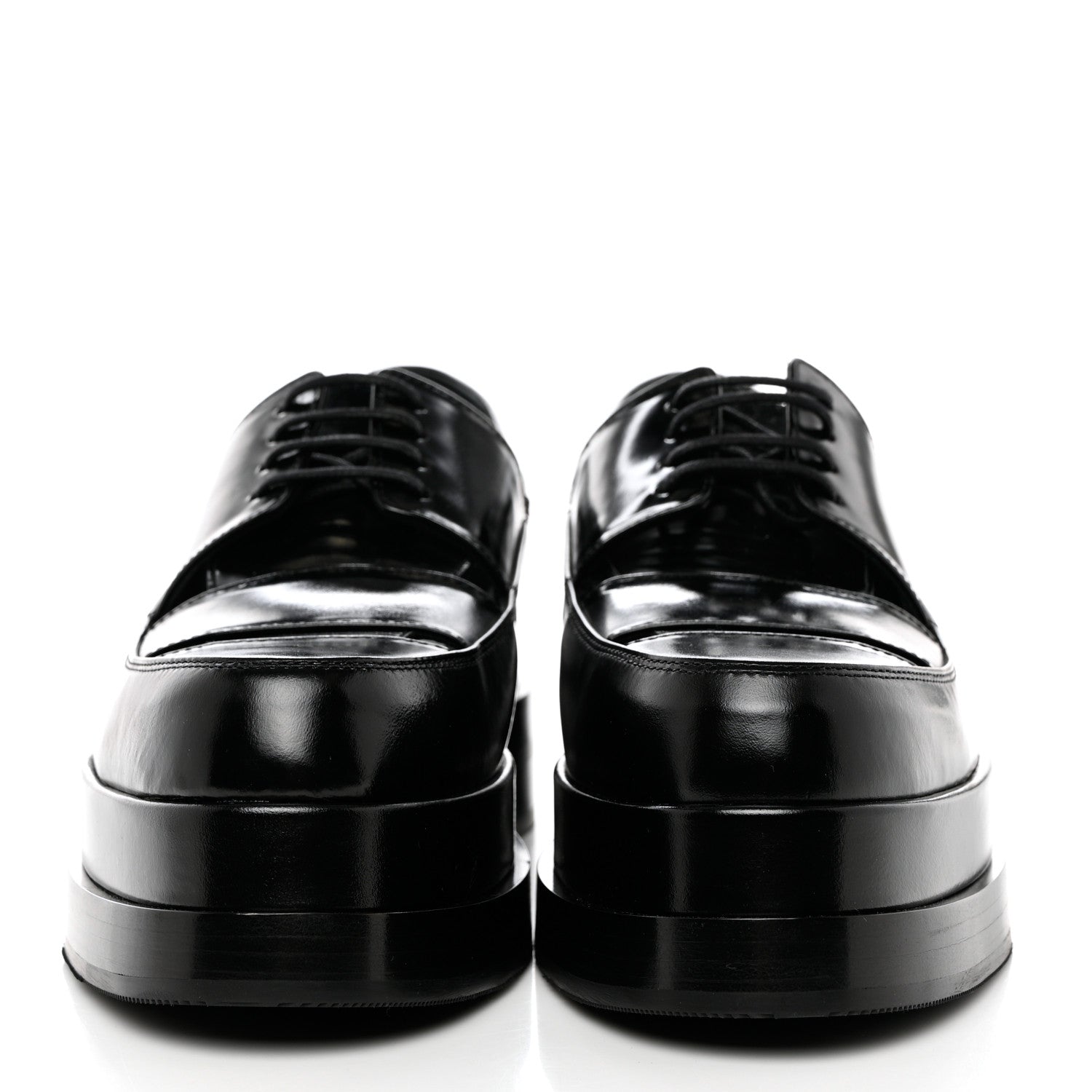 Hermes Glossed Calfskin Galilee Loafers 38.5 Black 2 of 8