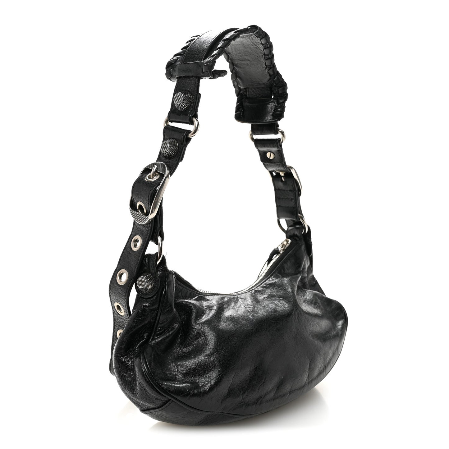 Agneau Arena Le Cagole Shoulder Bag XS Black
