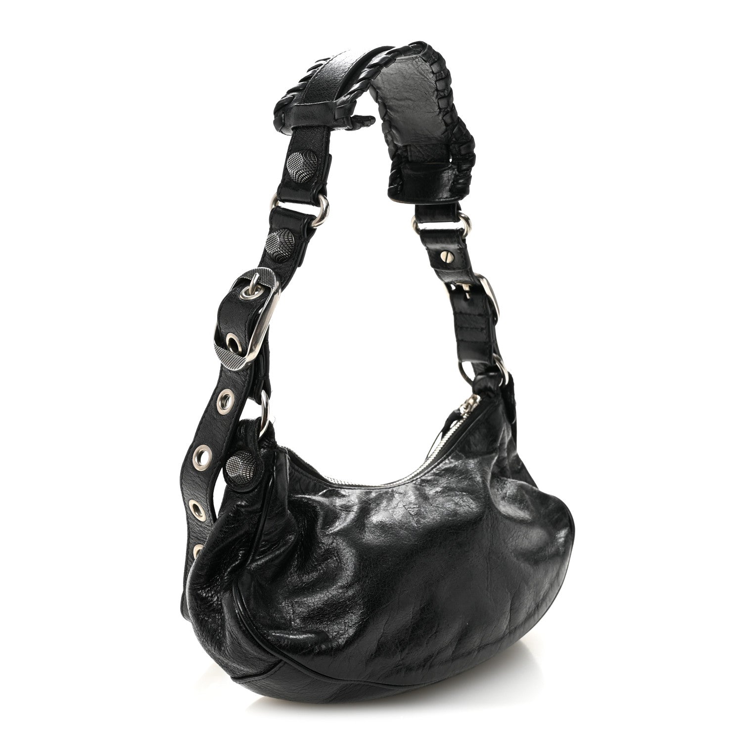 Balenciaga Agneau Arena Le Cagole Shoulder Bag XS Black 4 of 12