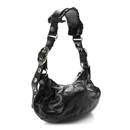 Balenciaga Agneau Arena Le Cagole Shoulder Bag XS Black 4 of 12