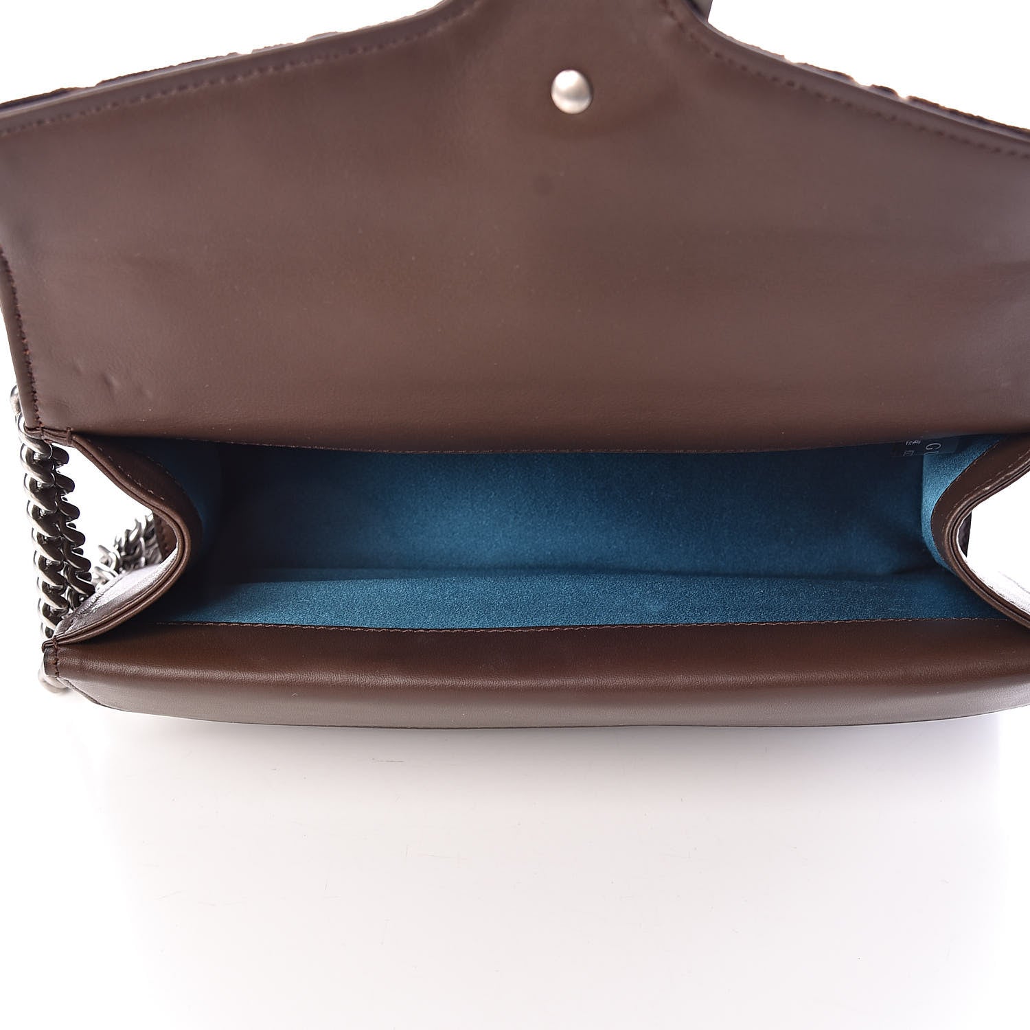 Gucci Velvet Moon Calfskin Crystal GG Monogram Small Dionysus Shoulder Bag Brown Vintage Cocoa Black Diamond 5 of 10