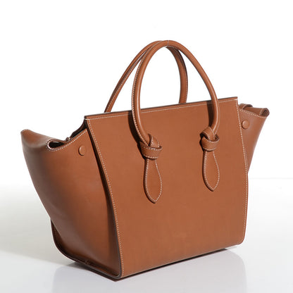 Celine Natural Calfskin Small Mini Tie Knot Tote Tan 3 of 7