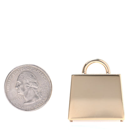 Hermes Lacquered Permabrass Kelly Curiosite Charm Black 2 of 3