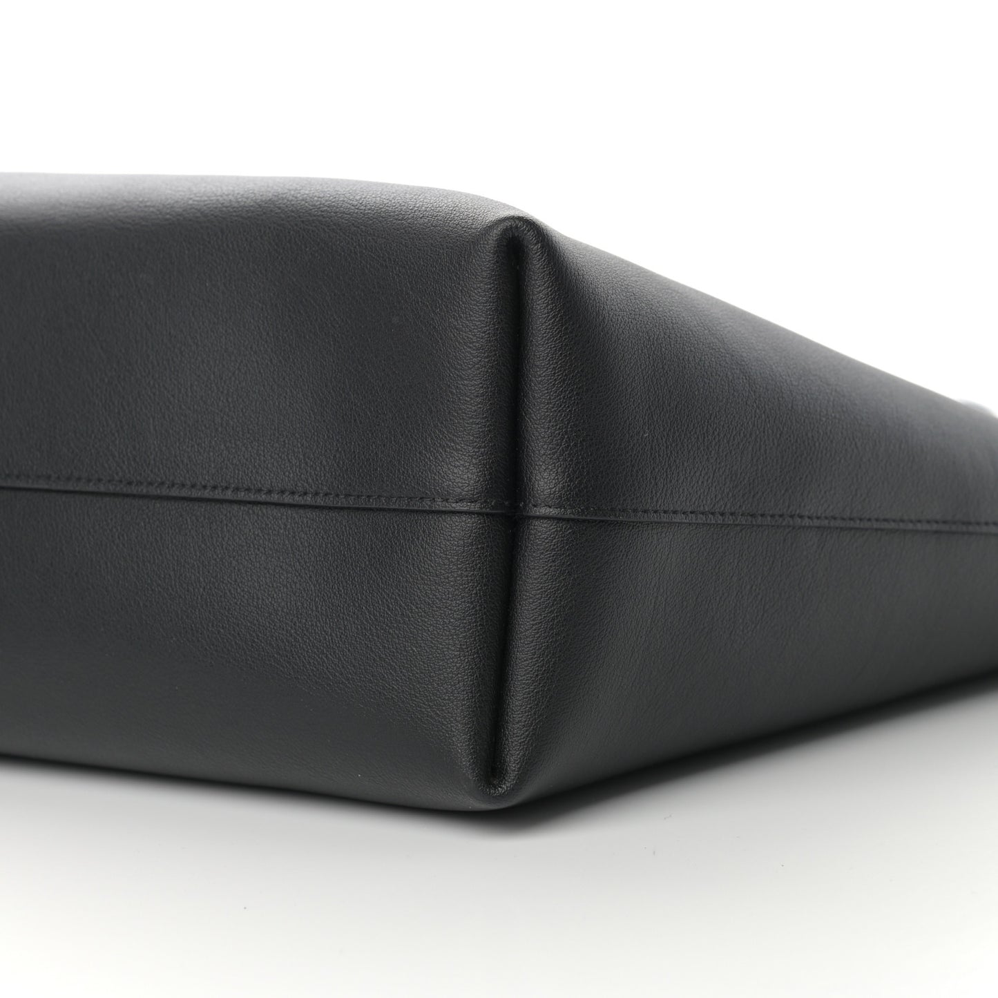 Calfskin Large Shopping Tote Black