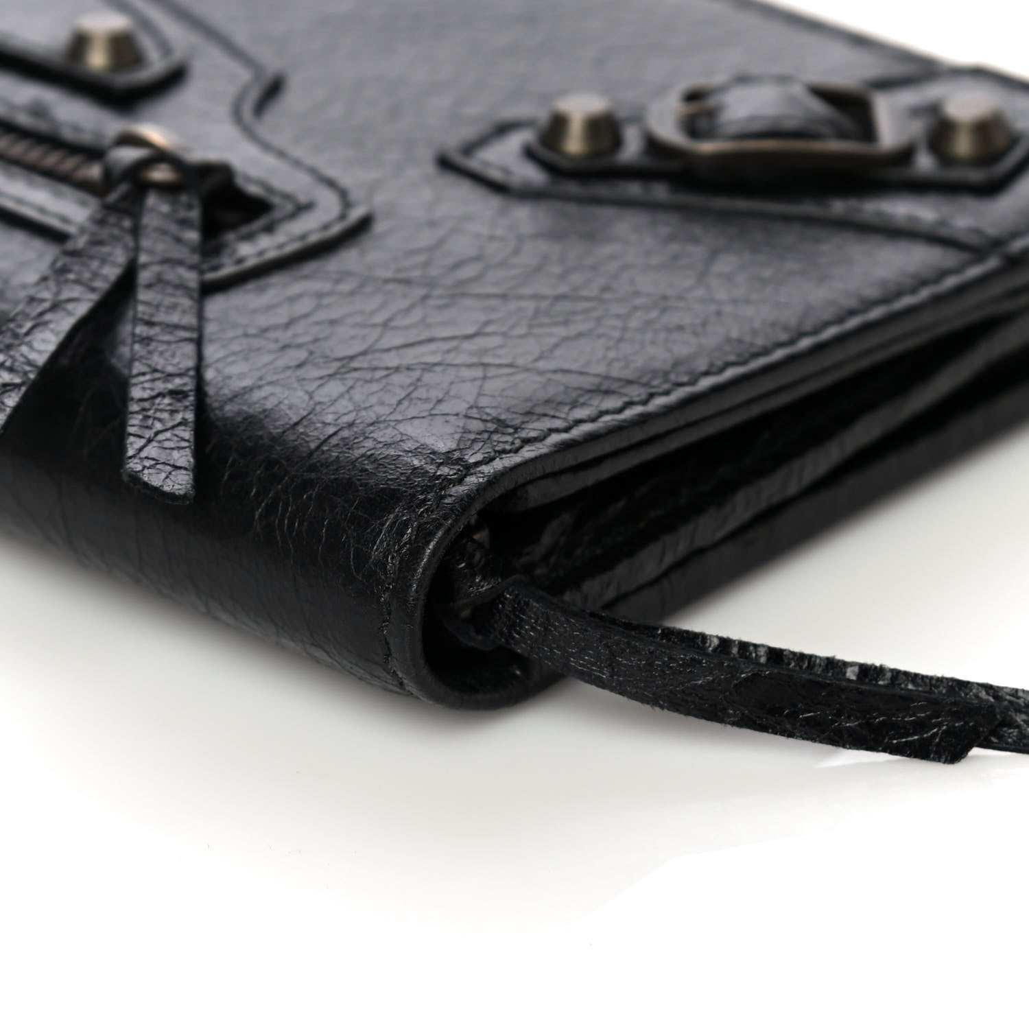 Balenciaga Agneau Classic Hardware Money Wallet Black 6 of 12