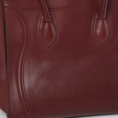 Celine Natural Calfskin Medium Phantom Luggage Burgundy 11 of 11