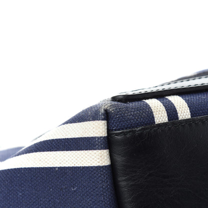 Balenciaga Canvas Navy Striped Cabas M Navy 12 of 18