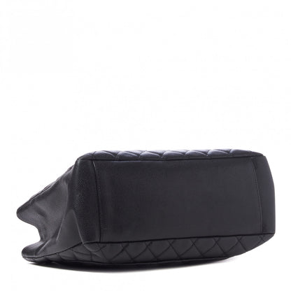 Chanel Caviar Quilted Grand Shopping Tote GST Black 4 of 10