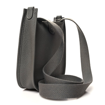 Hermes Taurillon Clemence Evelyne TPM Gris Meyer 3 of 11