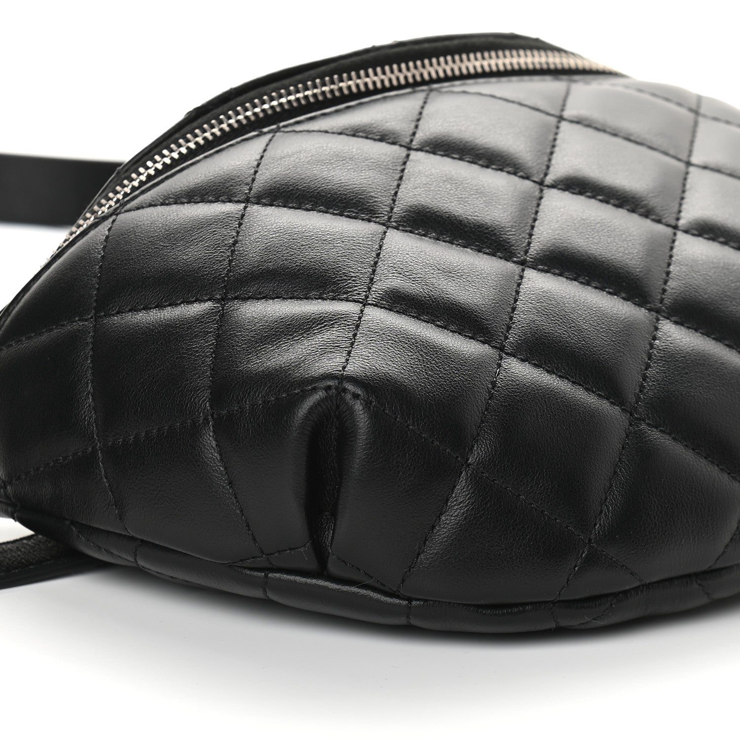 Chanel Lambskin Quilted Waist Belt Bag Black 9 of 11