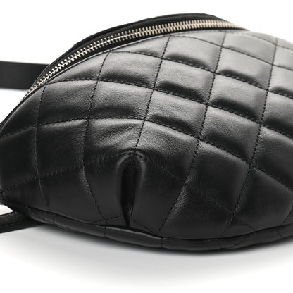 Chanel Lambskin Quilted Waist Belt Bag Black 9 of 11