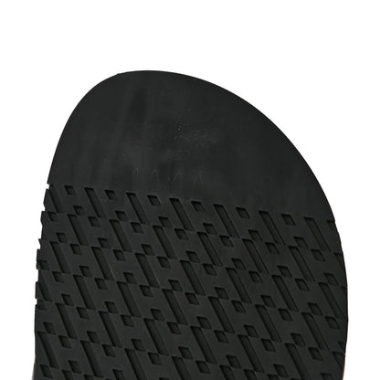 Hermes Calfskin Woolskin Womens Chypre Sandals 36 Black Ecru 8 of 12