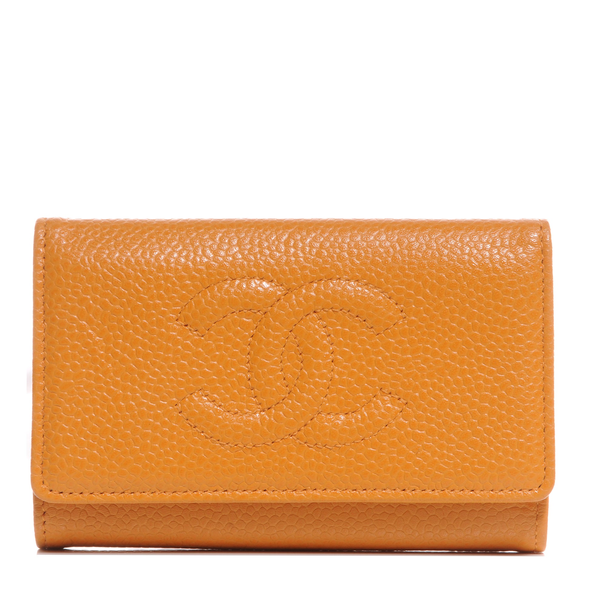 Chanel Caviar 6 Key Holder Case Orange 1 of 7