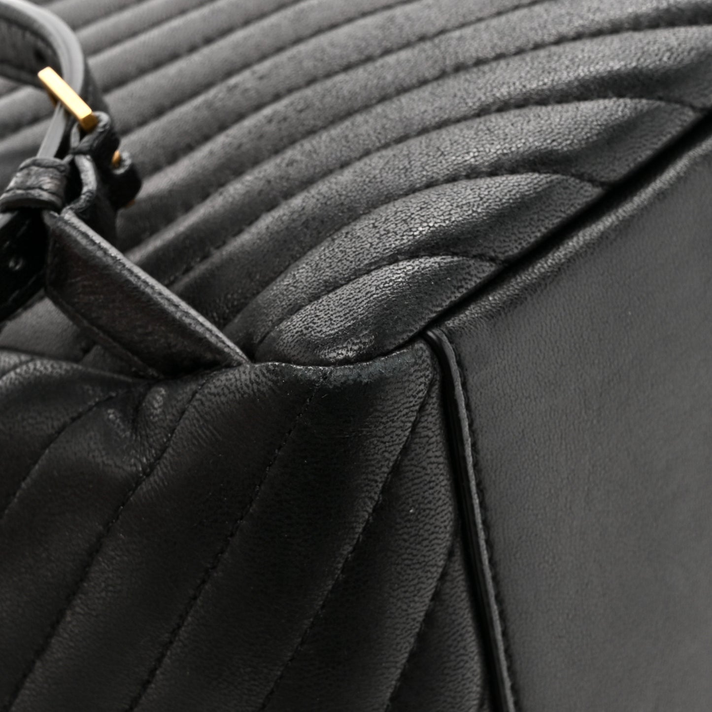 Lambskin Matelasse Monogram Joe Backpack Black