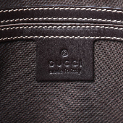 Gucci GG Plus Monogram Small Flap Messenger Bag Beige Dark Brown 6 of 8