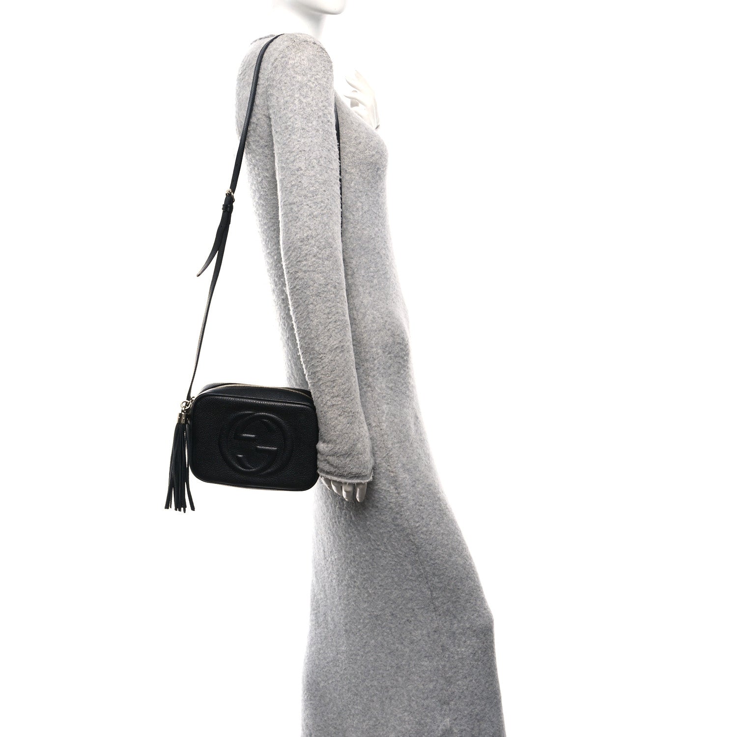Gucci Pebbled Calfskin Small Soho Disco Bag Black 2 of 12