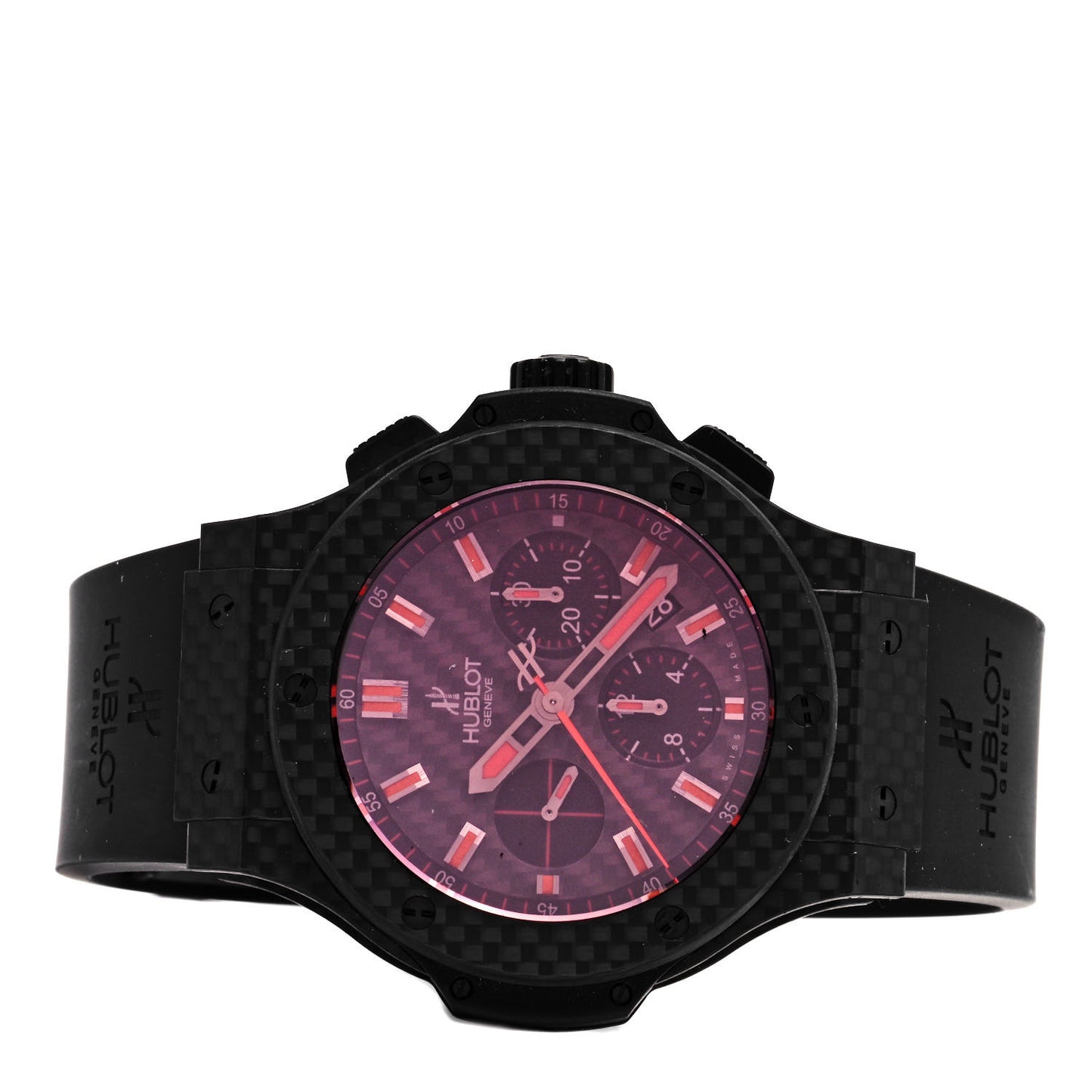 Carbon Rubber 44mm Big Bang Red Magic Automatic Watch Red 301.QX.1734.RX
