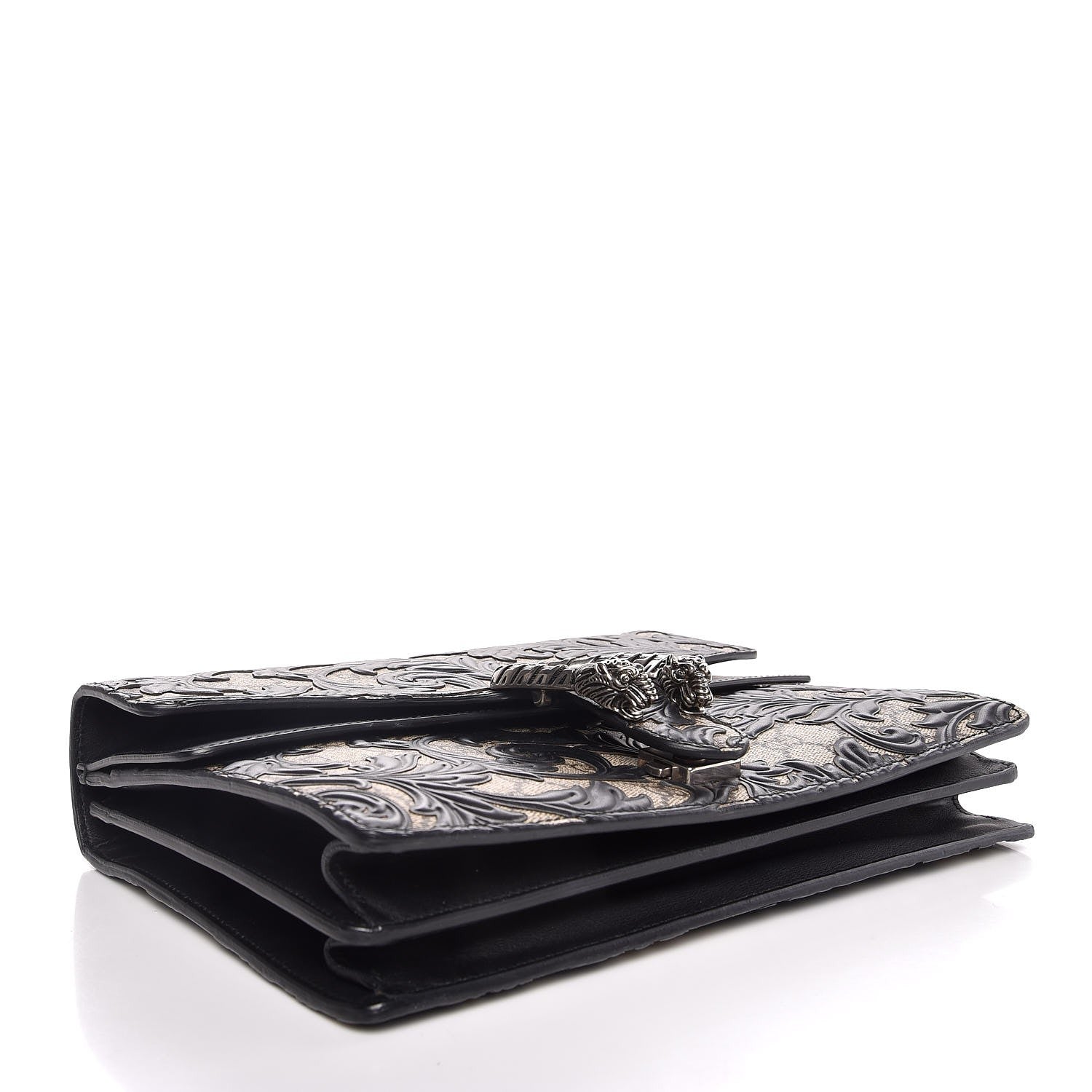 Gucci GG Supreme Monogram Arabesque Medium Dionysus Shoulder Bag Black 4 of 7