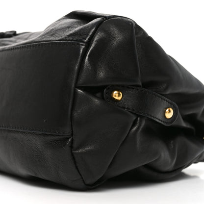 Valentino Garavani Nappa Jardin Rose Framed Duffel Black 9 of 10