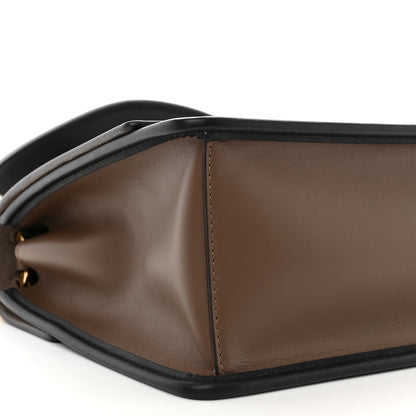 Fendi Vitello Century F is Fendi Bi-Color FF 1974 Embossed Kan I Shoulder Bag Maya Black 9 of 11