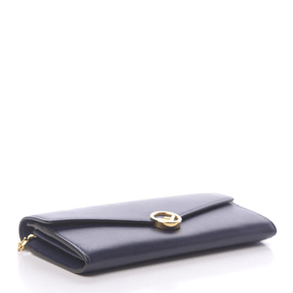 Fendi Vitello Liberty Lucido F is Fendi Continental Envelope Wallet On Chain Blueberry 4 of 10