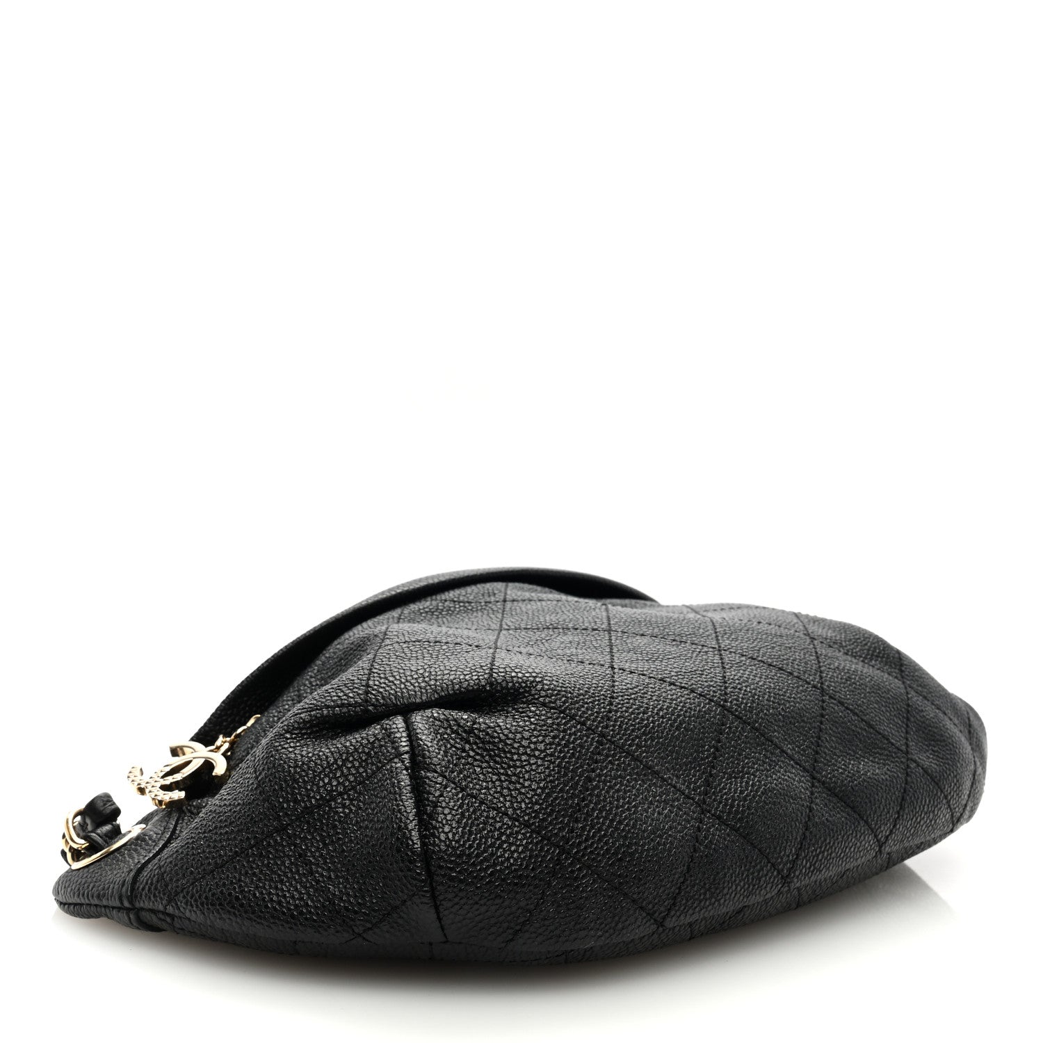 Chanel Caviar Stitched Banane Waist Bag Fanny Pack Black 4 of 9