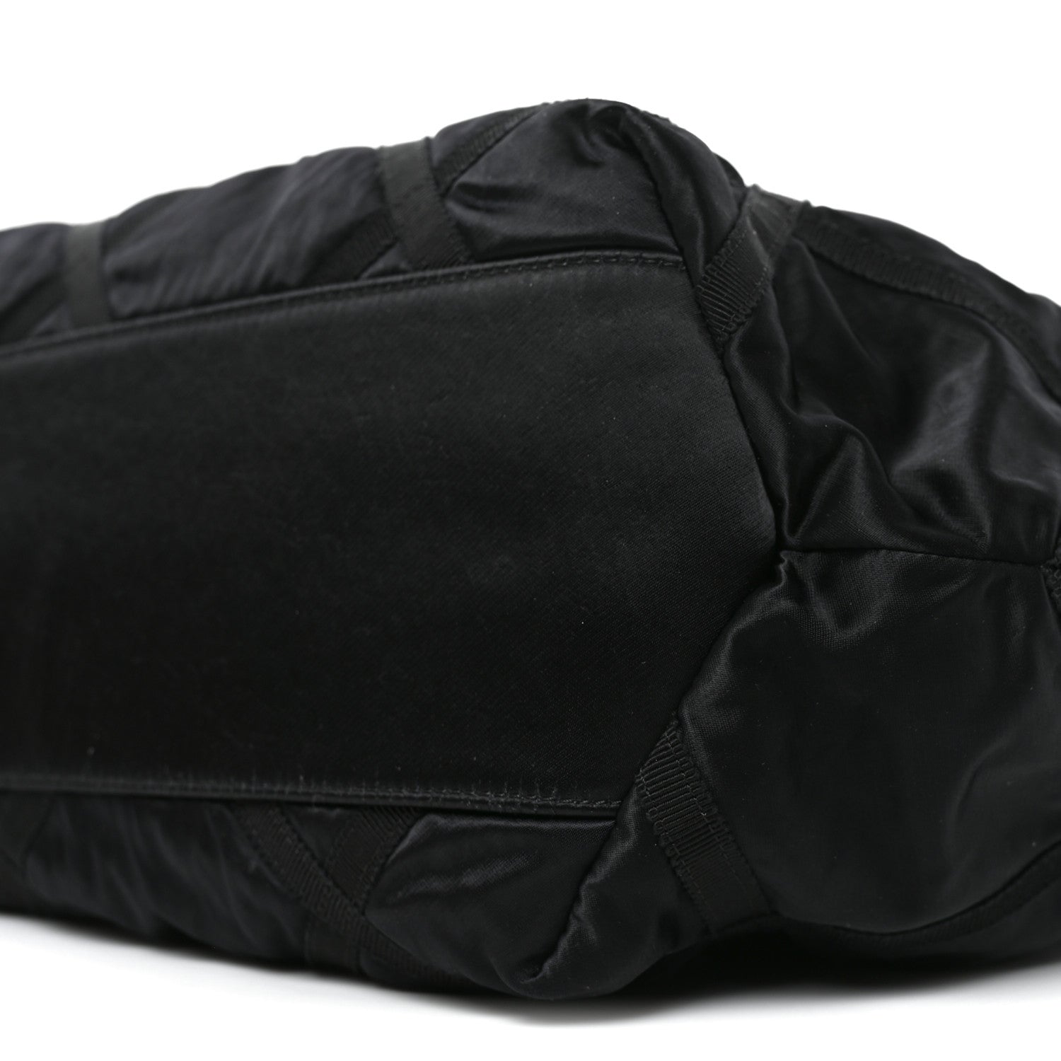 Chanel Nylon Grosgrain Quilted Lifestyle Shopping Tote Black 10 of 10
