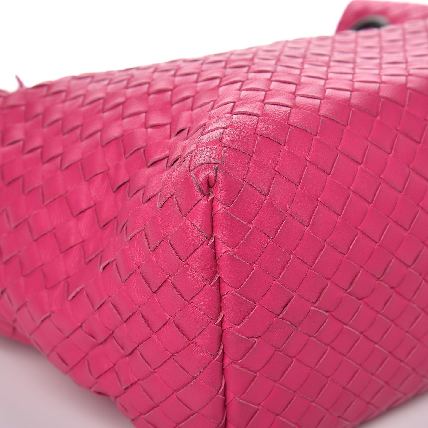 Nappa Intrecciato Medium Garda Bag Rosa Shock