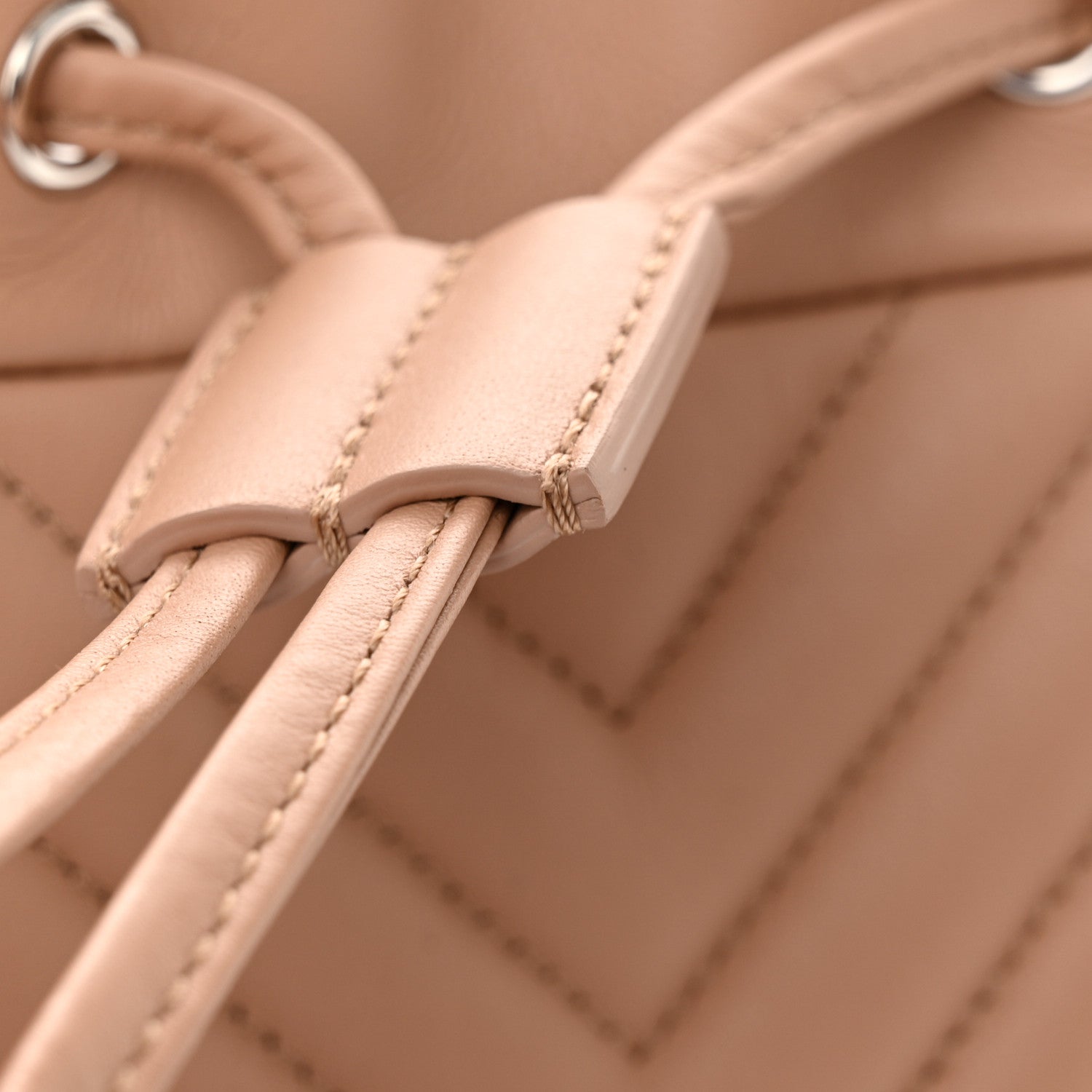Chanel Calfskin Chevron Quilted Small Urban Spirit Backpack Beige 14 of 14