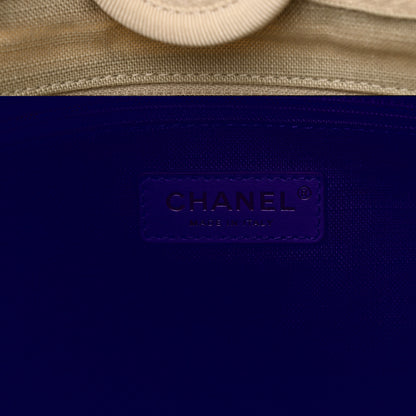 Chanel Mixed Fibers Medium Deauville Tote White 7 of 11