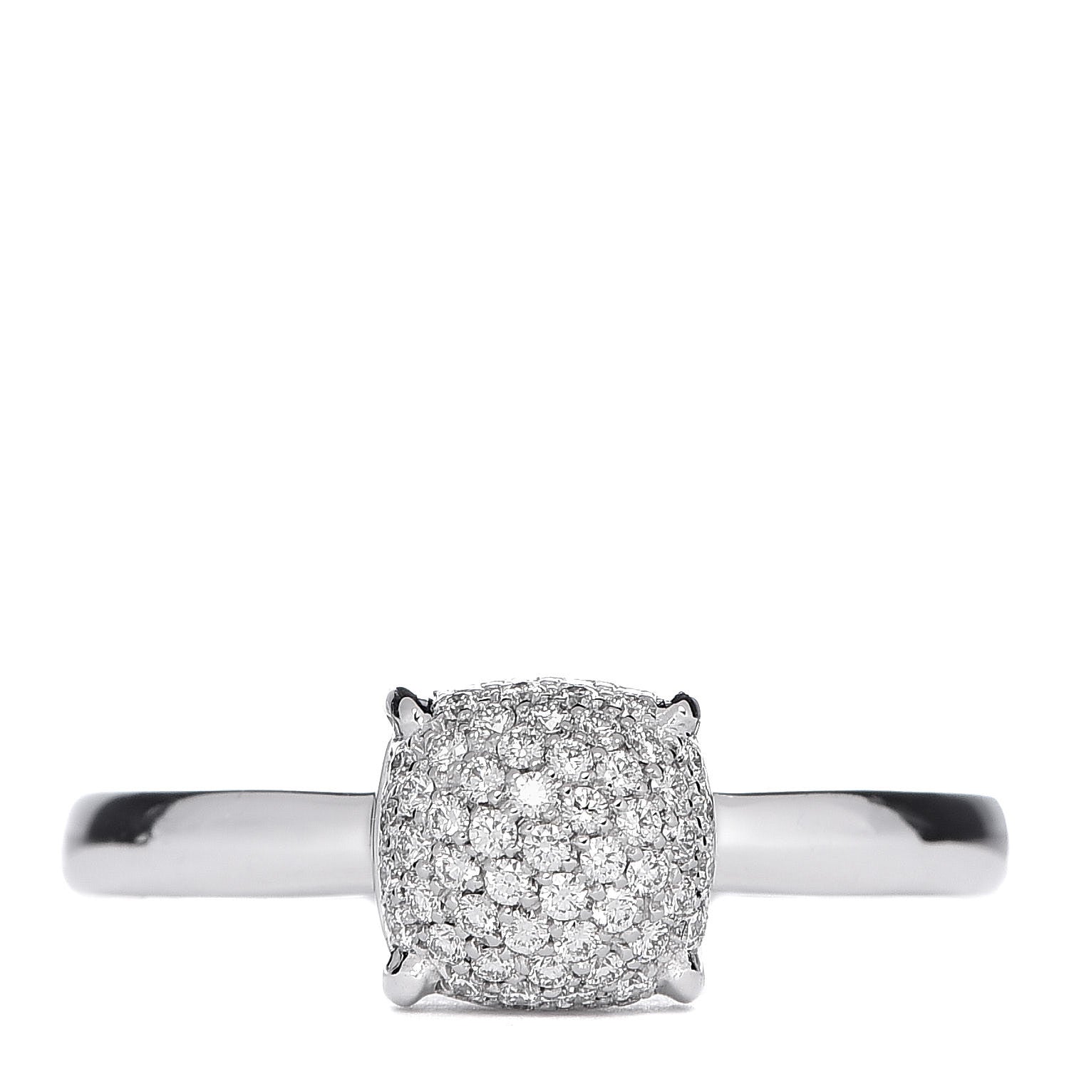 Tiffany 18K White Gold Diamond 7mm Paloma Picasso Sugar Stacks Ring 54 7 1 of 6