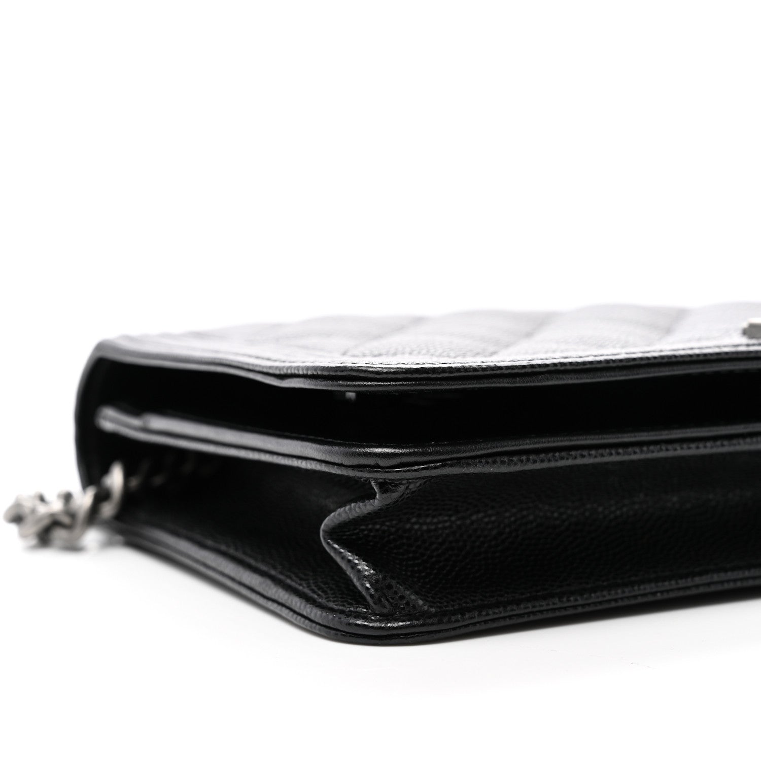 Chanel Caviar Quilted Boy Wallet On Chain WOC Black 7 of 8