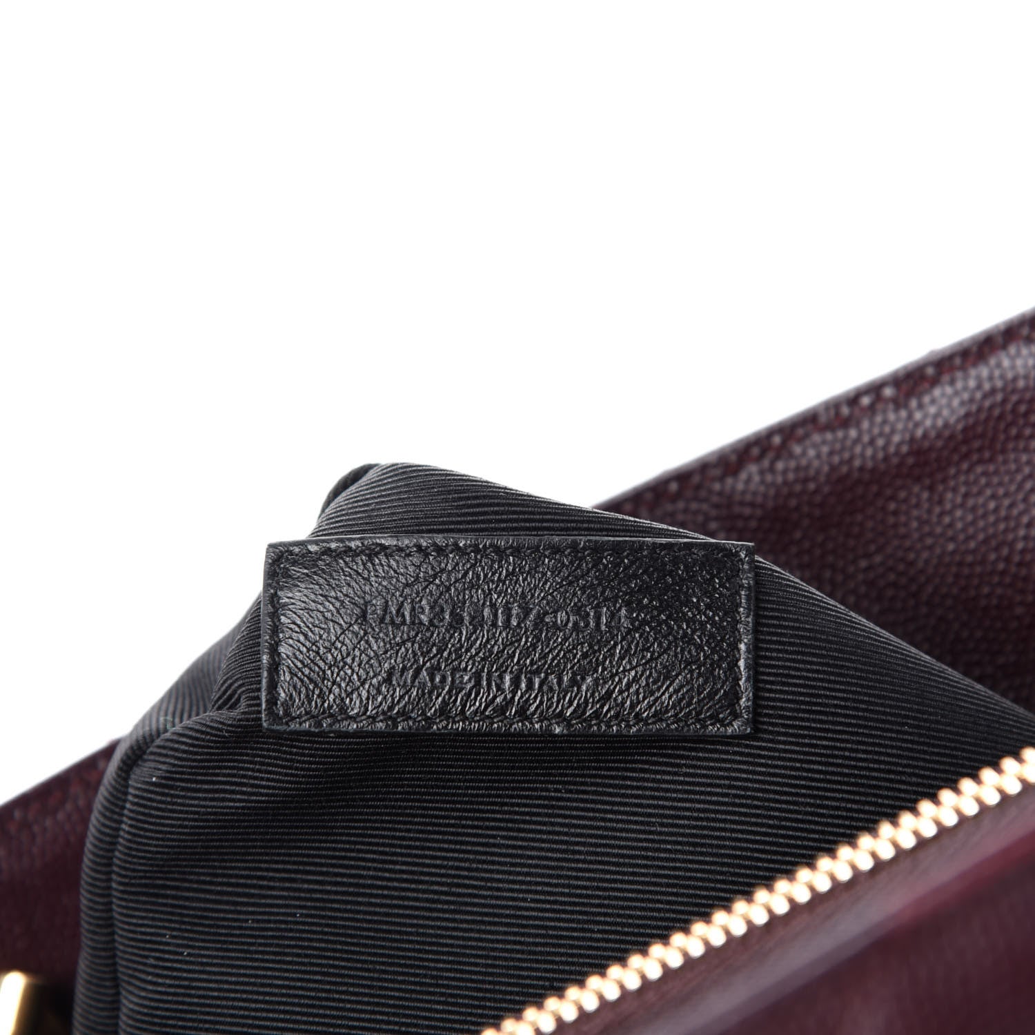 Saint Laurent Grain de Poudre Matelasse Chevron Large Monogram Shopping Bag Amarena 20 of 21