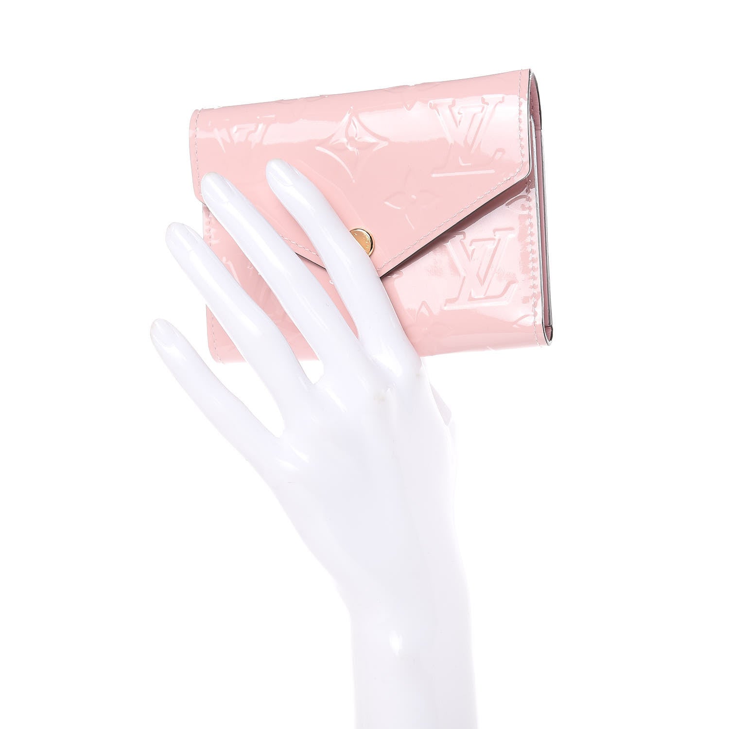 Louis Vuitton Vernis Victorine Wallet Rose Ballerine 2 of 8