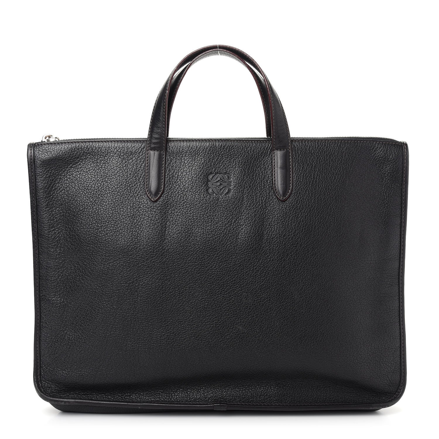 Loewe Grained Calfskin Briefcase Black 1 of 9