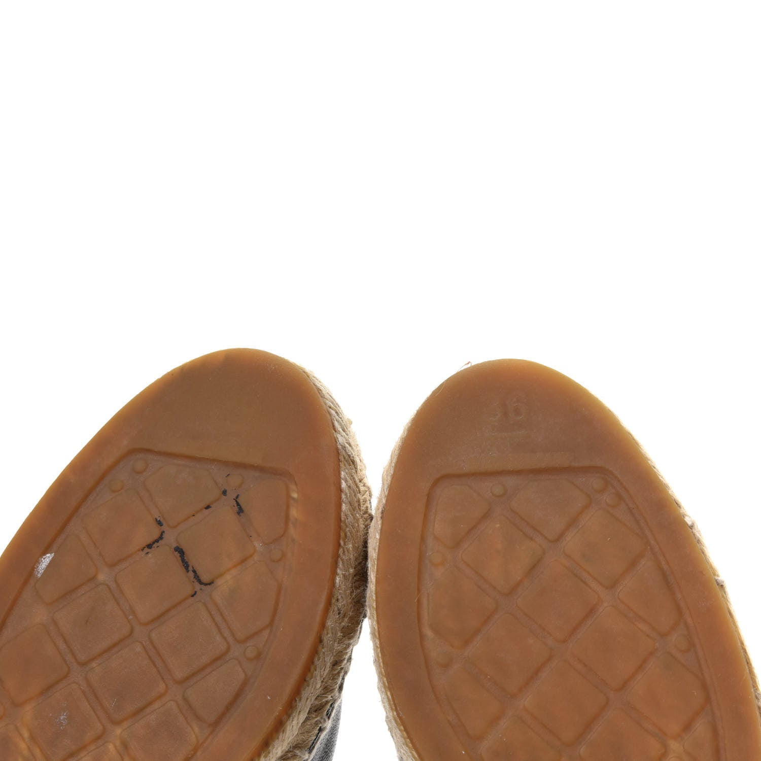 Chanel Lambskin CC Espadrilles 36 Black 6 of 10