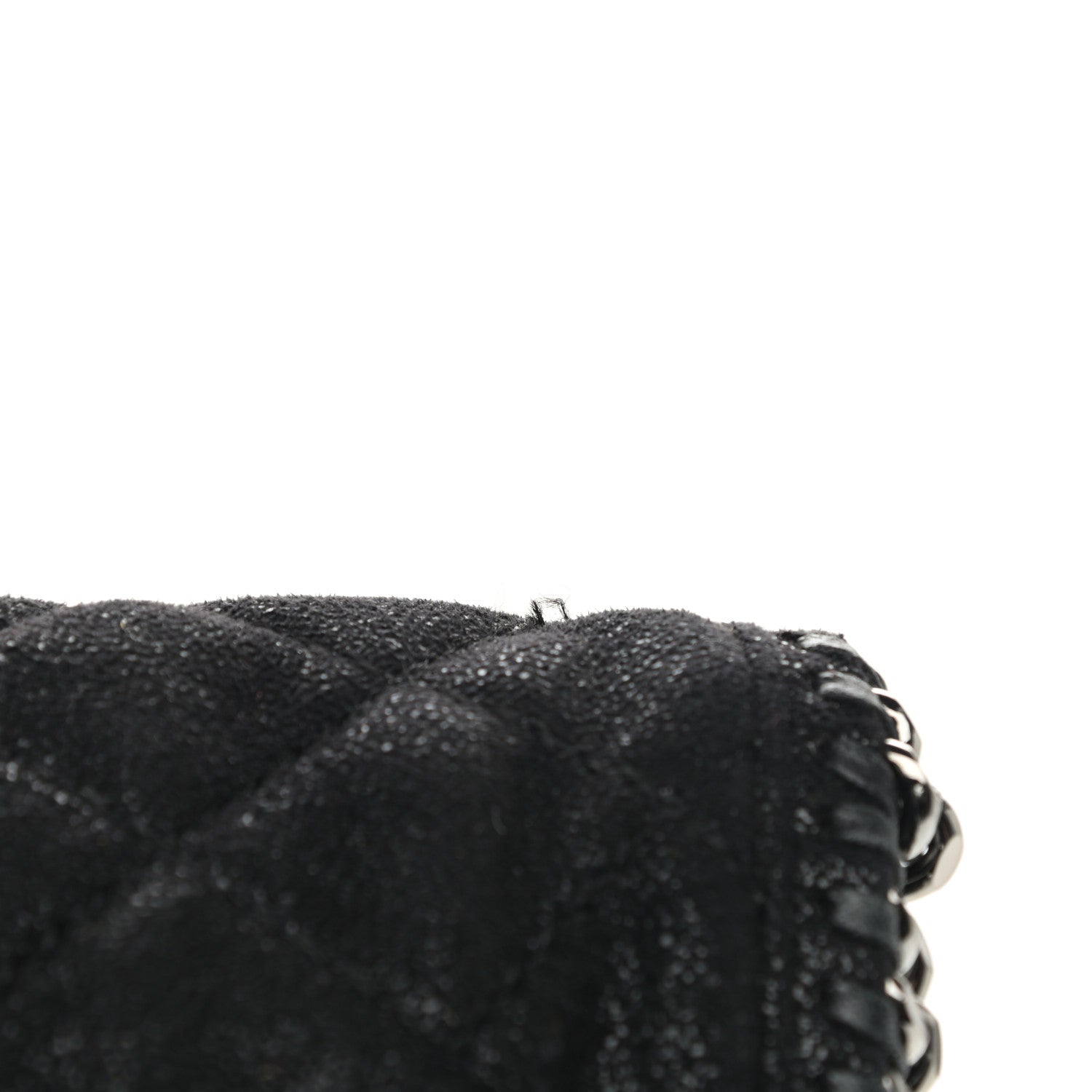Stella McCartney Shaggy Deer Quilted Falabella Fold Over Tote Black 11 of 11