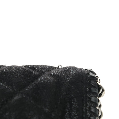 Stella McCartney Shaggy Deer Quilted Falabella Fold Over Tote Black 11 of 11