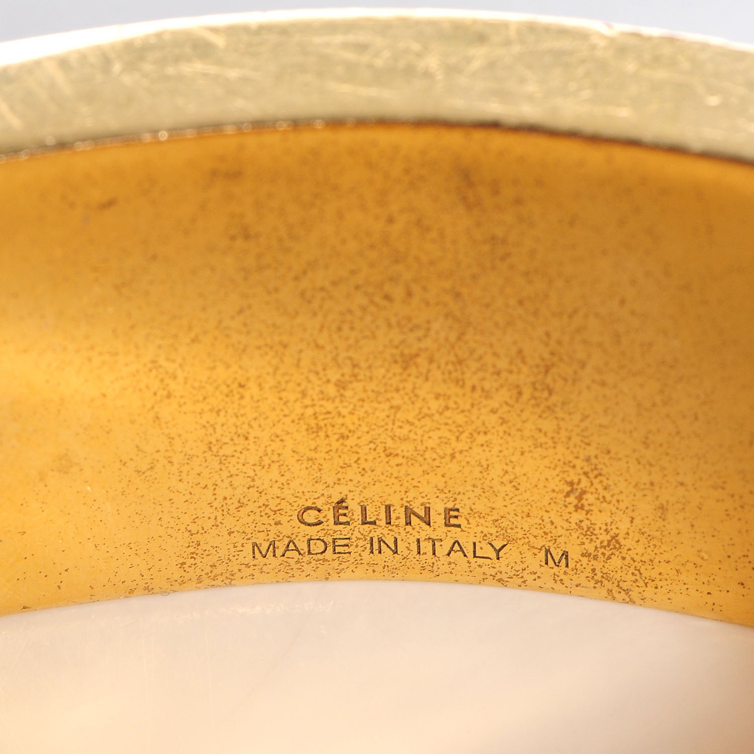 Celine ID Bracelet Gold 78776 – FASHIONPHILE