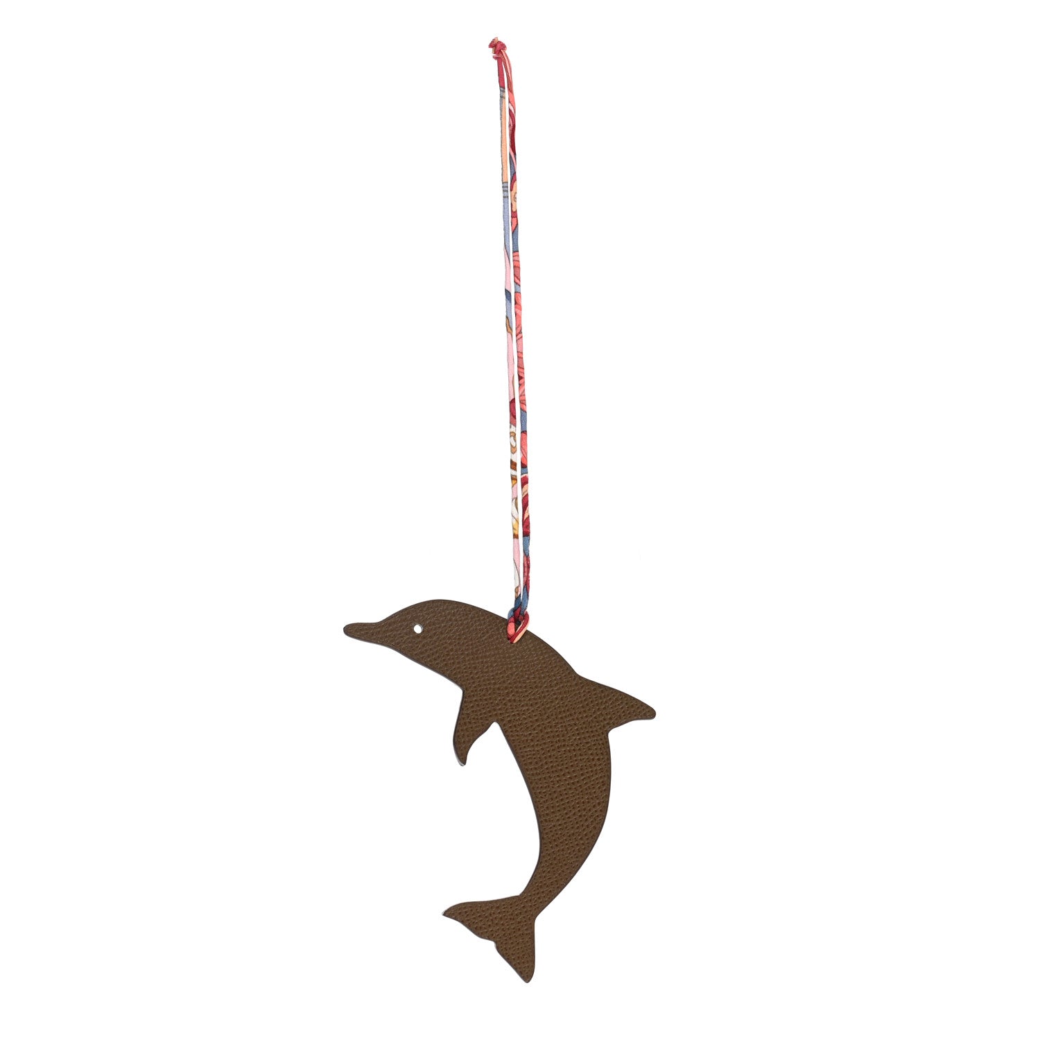 Hermes Togo Epsom Petit H Dolphin Bag Charm Ciel 1 of 4