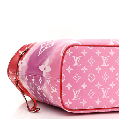 Louis Vuitton Monogram Escale Neverfull MM Rouge 10 of 11