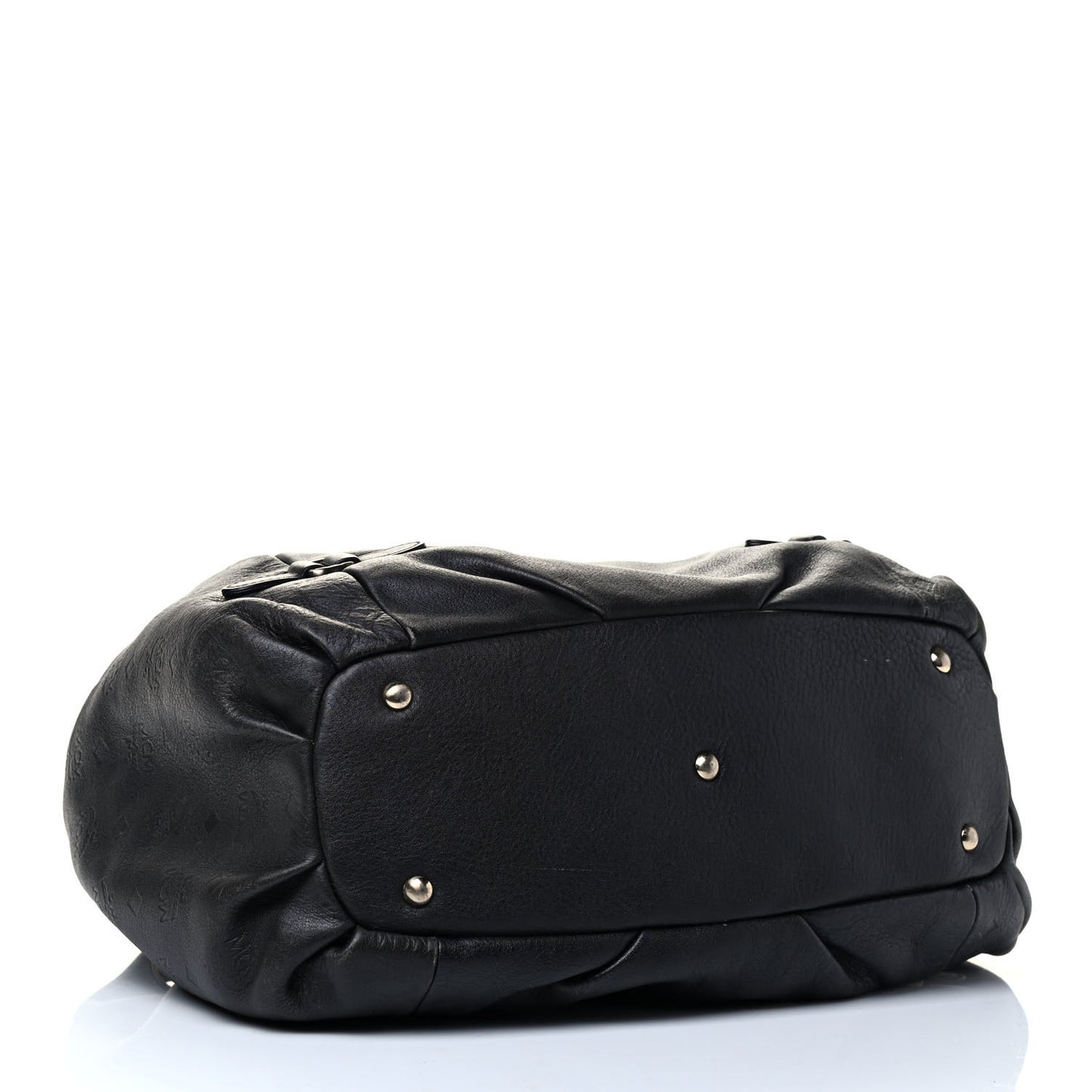 Calfskin Ottomar Drawstring Shoulder Bag Black