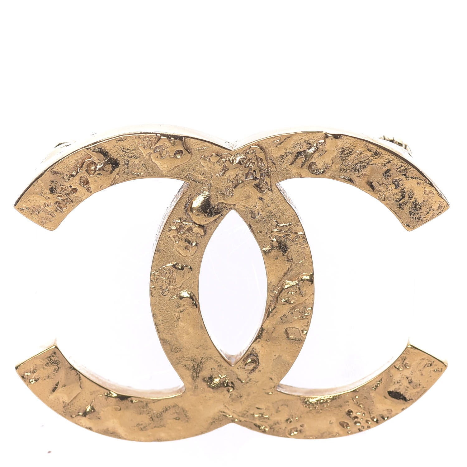Chanel Metal Large CC Brooch Gold 1 of 5